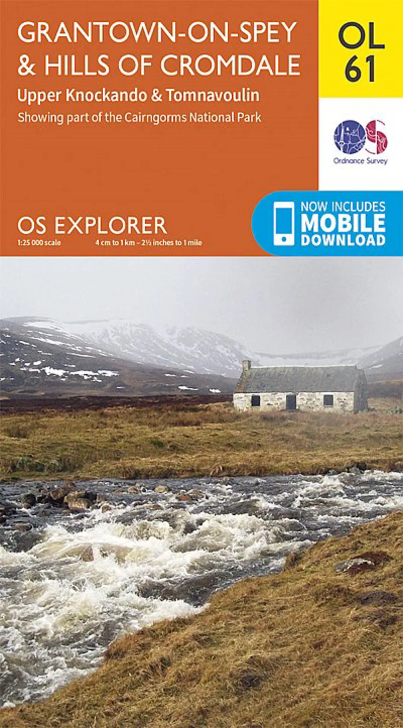 OS Explorer Map 61 - Grantown-on-Spey and Hills of Cromdale
